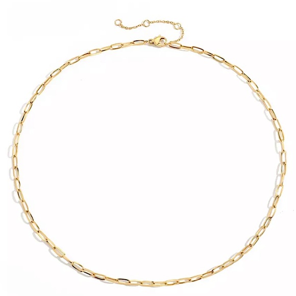 ⚜️[𝟯/$𝟮𝟴]⚜️NEW Paperclip Chain Stainless Steel Necklace - Picture 10 of 15